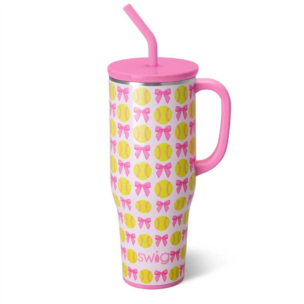 NEW SWIG LIFE pitch hit run mega mug - 40oz in multi